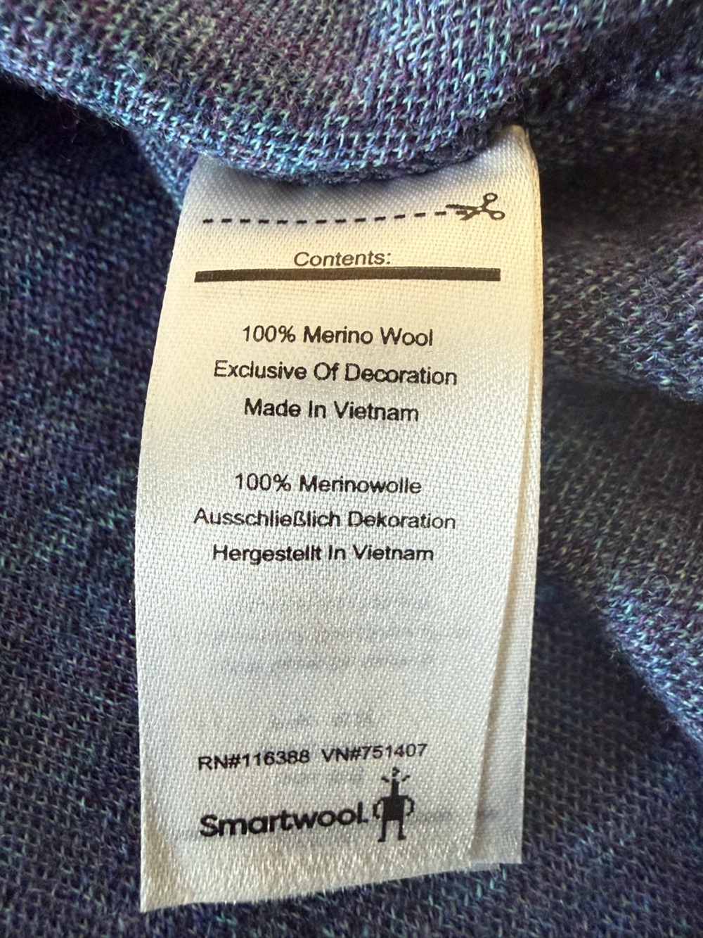 Smartwool Merino 250 Base Layer Pattern Crew Deep Forest Navy Size Large - Picture 8 of 8